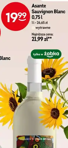 Żabka Asante Sauvignon Blanc oferta