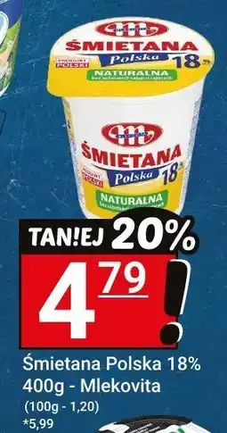 Hitpol Śmietana Polska 18% naturalna Mlekovita oferta