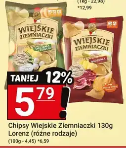 Hitpol Chipsy ziemniaczki Wiejskie różne rodzaje Lorenz 130g oferta