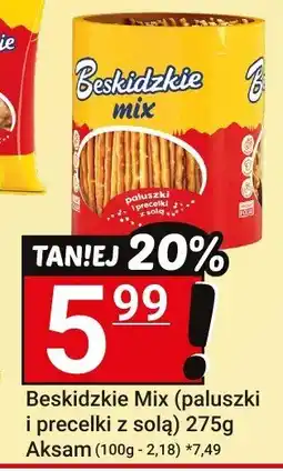 Hitpol Paluszki Beskidzkie mix paluszki i precle z solą 275g Aksam oferta