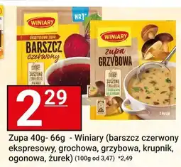 Hitpol Zupa Winiary barszcz czerwony ekspresowy, grochowa, krupnik, ogonowa, żurek 40g-66g oferta