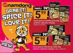 Hitpol Danie gotowe NamDong nudle wybrane rodzaje 20g Unilever oferta