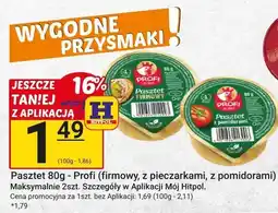 Hitpol Pasztet Profi firmowy, z pieczarkami, z pomidorami 80g oferta