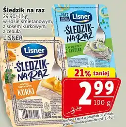 Prim Market Śledź na raz w sosie śmietanowym LISNER oferta
