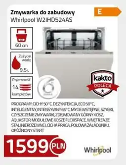 Kakto Zmywarka do zabudowy Whirlpool W2IHD524AS oferta