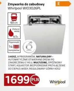 Kakto Zmywarka do zabudowy Whirlpool WIO3O26PL oferta