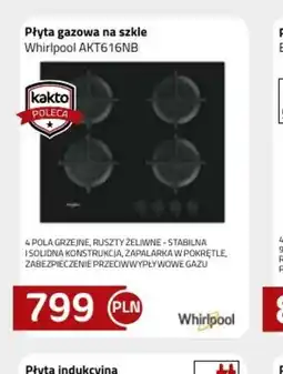 Kakto Płyta gazowa na szkle Whirlpool AKT616NB oferta