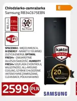 Kakto Chłodziarko-zamrażarka Samsung RB34C675EBN oferta