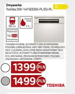 Kakto Zmywarka Toshiba DW-14F5EE(W)-PL/(S)-PL oferta