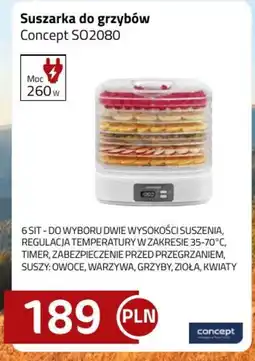 Kakto Suszarka do grzybów Concept SO2080 oferta