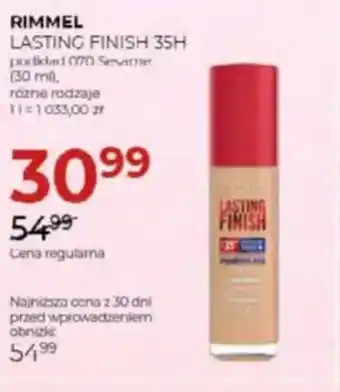 Jawa Drogerie Rimmel Lasting Finish 35H oferta
