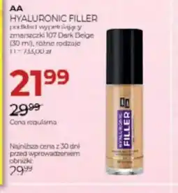 Jawa Drogerie AA Hyaluronic Filler oferta