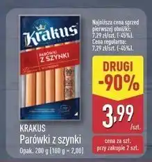 ALDI Parówki z szynki Krakus Animex oferta