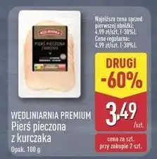 ALDI Pierś pieczona z kurczaka Wędliniarnia Premium oferta