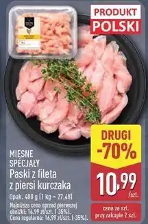 ALDI Paski z fileta piersi kurczaka Mięsne Specjały Zawsze Świeże (Aldi) oferta