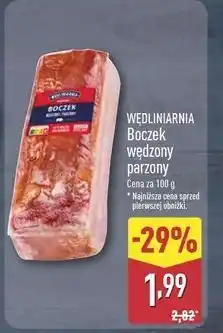 ALDI Boczek wędzony parzony Wędliniarnia Classic oferta