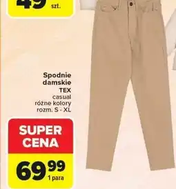 Carrefour Spodnie damskie TEX oferta