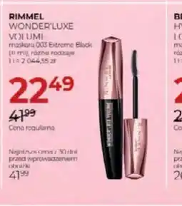 Jawa Drogerie Rimmel Wonder'Luxe Volume oferta