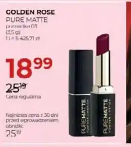 Jawa Drogerie Pomadka Golden Rose Pure Matte oferta