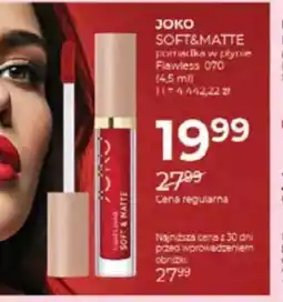 Jawa Drogerie JOKO SOFT&MATTE pomadka w płynie Flawless 070 oferta