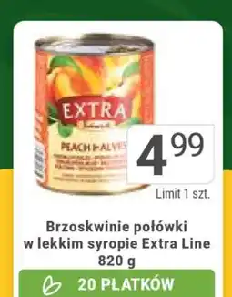 Stokrotka Market Brzoskwinie połówki w lekkim syropie Extra Line 820 g oferta
