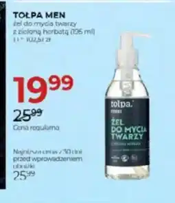 Jawa Drogerie Tolpa Men żel do mycia twarzy oferta