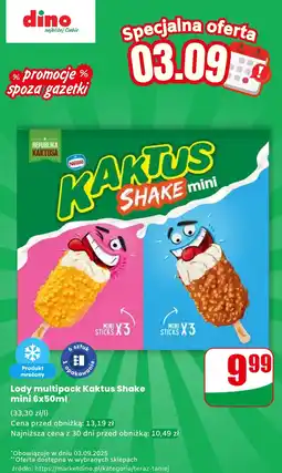 Dino Lody Kaktus Shake mini 6x50ml Nestle oferta