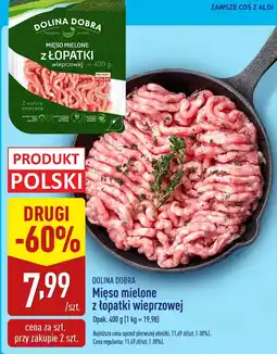 ALDI Mięso mielone z łopatki wieprzowej Dolina Dobra oferta