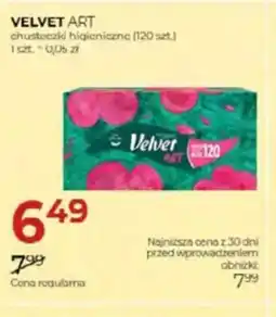 Jawa Drogerie Chusteczki higieniczne Velvet Art oferta