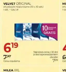 Jawa Drogerie Chusteczki higieniczne Velvet Original oferta