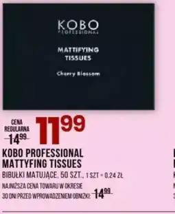 Drogerie Natura Kobo Professional Mattyfing Tissues oferta