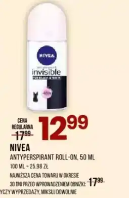 Drogerie Natura Nivea Antyperspirant Roll-on oferta