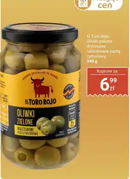 Biedronka Oliwki zielone drylowane, nadziewane pastą cytrynową El Toro Rojo oferta