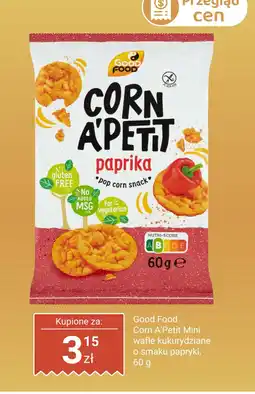 Biedronka Mini wafle kukurydziane o smaku papryki Good Food oferta