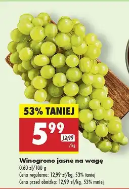 Biedronka Winogrona jasne Biedronka oferta