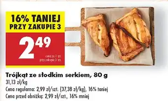 Biedronka Trójkąt ze słodkim serkiem Biedronka oferta