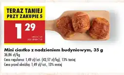 Biedronka Mini ciastko z nadzieniem budyniowym Biedronka oferta