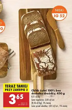 Biedronka Chleb żytni 100% bez dodatku drożdży Biedronka oferta