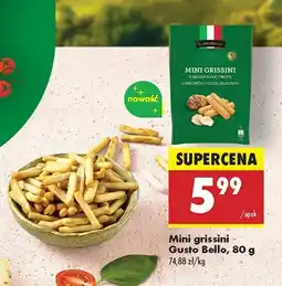Biedronka Przekąski Mini grissini Gusto Bello oferta