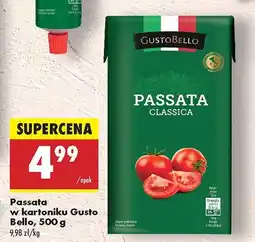 Biedronka Passata w kartonie Gusto Bello oferta