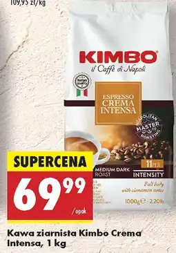 Biedronka Kawa ziarnista Kimbo Crema Intensa oferta