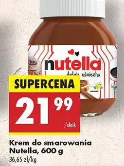 Biedronka Krem do smarowania Nutella oferta