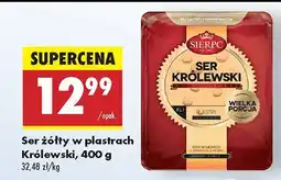 Biedronka Ser żółty w plastrach Królewski Sierpc oferta