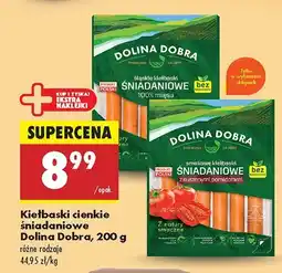 Biedronka Kiełbasa cienka śniadaniowa Dolina Dobra oferta