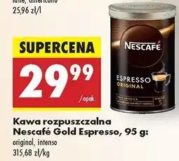 Biedronka Kawa rozpuszczalna Nescafe Gold Espresso original intenso oferta