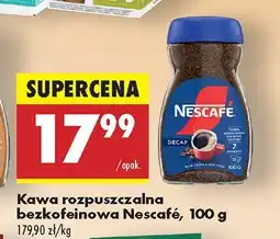 Biedronka Kawa rozpuszczalna bezkofeinowa Nescafe oferta