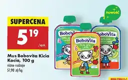 Biedronka Mus owocowy Bobovita Kicia Kocia różne rodzaje oferta