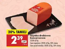 Biedronka Szynka drobiowa konserwowa Biedronka oferta