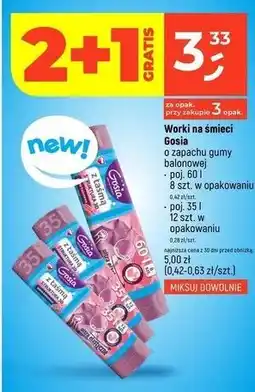 Dealz Worki na śmieci 35 l guma balonowa Gosia oferta