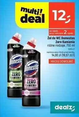 Dealz Żel do wc pink Domestos Zero Kamienia oferta